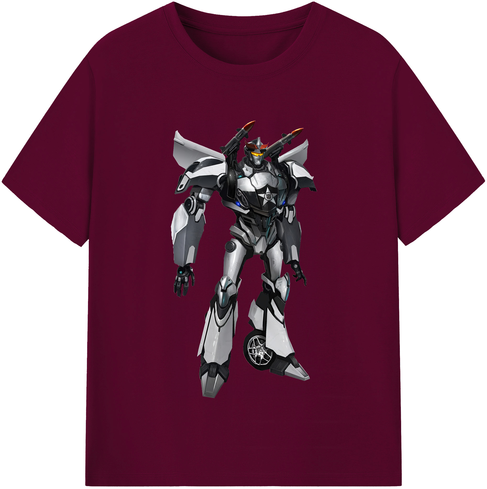 （画像用） Transformers トランスフォーマー レディースカジュアルプリントTシャツ（綿100％）